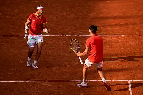 Carlos Alcaraz and Rafael Nadal